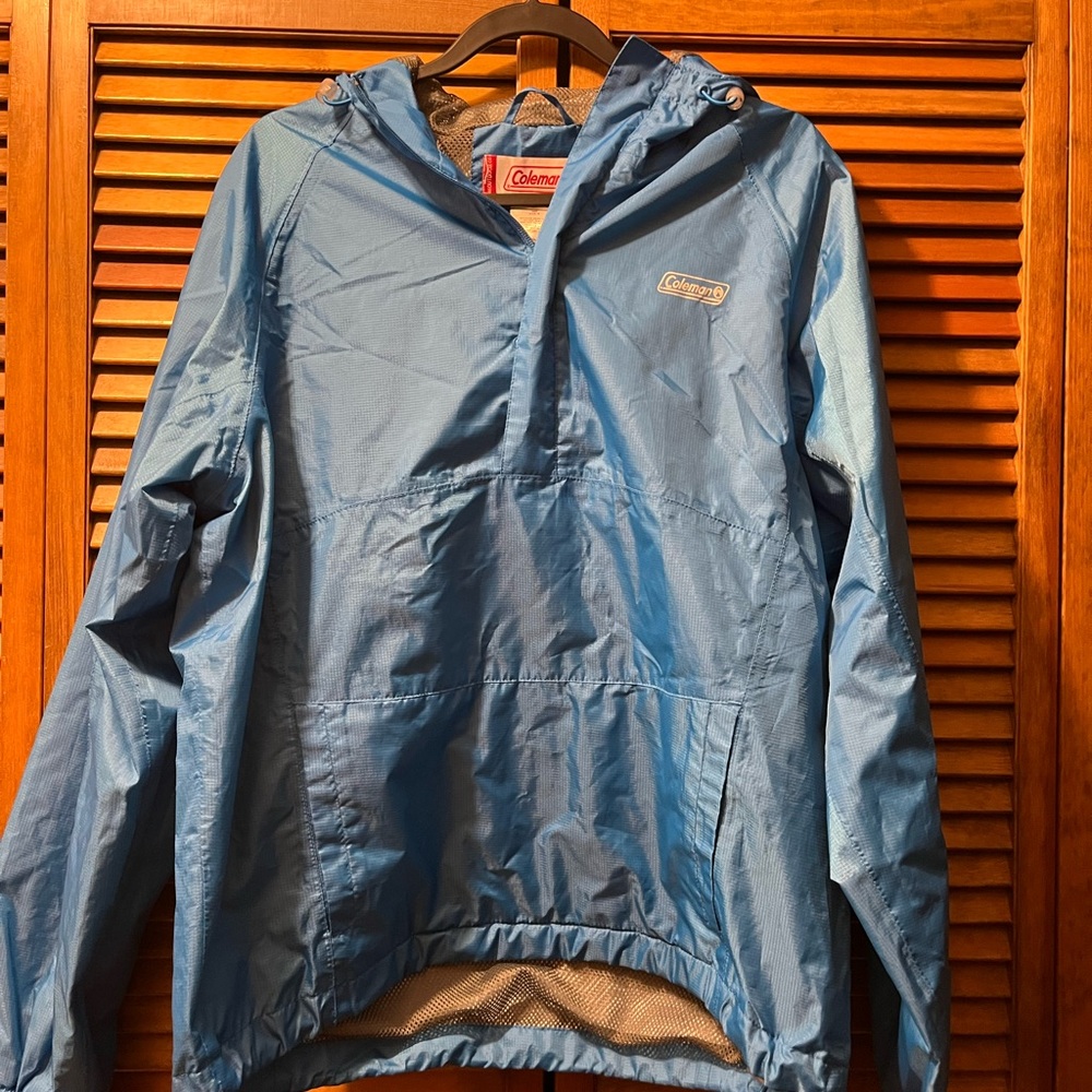 Coleman Blue Windbreaker/Rain Jacket